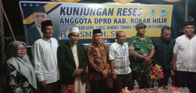 Jasmadi Tampung Aspirasi Masyarakat di Kelurahan Bagan Hulu